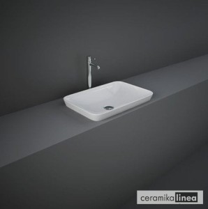 VARIANT umywalka wpuszczana prostokątna 55x36 cm  VARDI55500AWHA  RAK