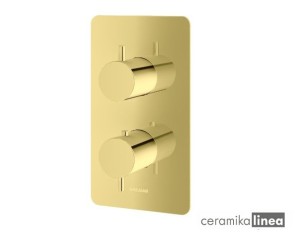 AXEL bateria wannowa termostatyczna  Gold złota QW433AGD Kohlman