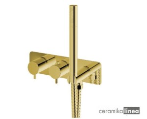 AXEL Bateria wannowa z termostatem Gold złota QW265AGD Kohlman