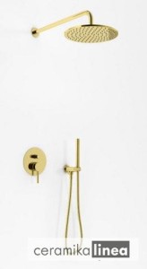 Axel Zestaw prysznicowy Gold złoty  QW210AGDR25 Kohlman
