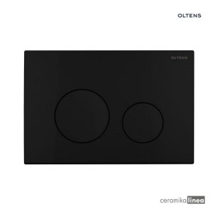 Oltens Lule przycisk spłukujący do WC czarny mat 57104300