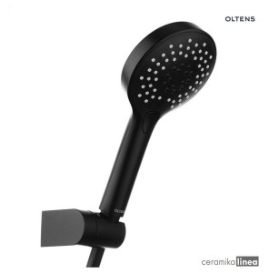 Oltens Driva EasyClick Gide zestaw prysznicowy czarny mat 36007300