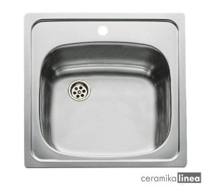 Zlewozmywak do wbudowania ze stali szlachetnej E 50 1C 465 x 465 CN MAT 40109613