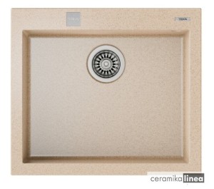 Zlewozmywak do wbudowania z tegranitu kolor beżowy avena FORSQUARE 50.40 TG 115230007 TEKA