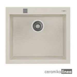 Zlewozmywak do wbudowania z tegranitu kolor  jasny kremowy FORSQUARE 50.40 TG 115230008 TEKA