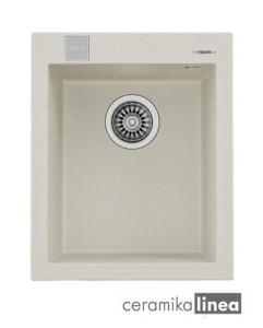 Zlewozmywak do wbudowania z tegranitu kolor jasny kremowy FORSQUARE 34.40 TG 115230013 TEKA