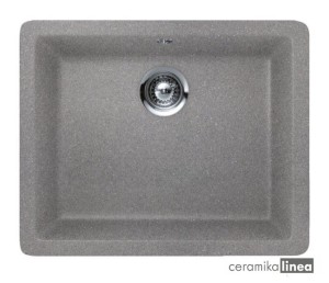 Zlewozmywak do wbudowania z tegranitu kolor aluminium Radea 490/370 TG 40143659