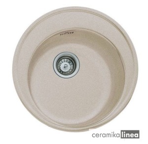 Zlewozmywak do wbudowania z tegranitu kolor  piaskowy beż CENTROVAL RB 1B 40143204 TEKA