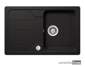 Zlewozmywak do wbudowania z tegranitu kolor onyks Simpla 45-TG 40144516 TEKA