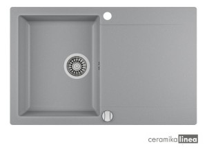 Zlewozmywak do wbudowania z tequarcu kolor grafit Clivo 45 B-TQ 40148001 TEKA