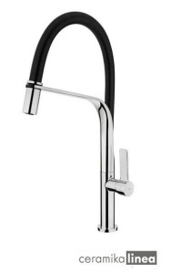 Bateria kuchenna z elastyczną wylewką kolor: chrom + czarny FO 99  62997020FN TEKA