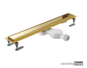  Stilio Gold Odpływ liniowy złoty z rusztem dekoracyjnym INEX.1515.900.R.GL
