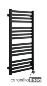  Horos 96 Grzejnik łazienkowy elektryczny czarny GREX.HO96.SET.BL