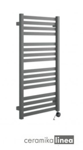 Horos 96 Grzejnik łazienkowy elektryczny szary metalik GREX.HO96.SET.GR