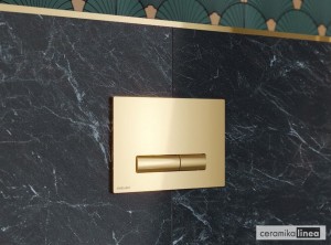 Aurro Fresh Przycisk spłukujący do WC złoty INEX.AF230.150.GL