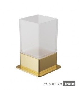  Riko Kubek szklany, złoty, stojący DOEX.1614GL