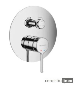  Seria Pi Bateria prysznicowo-wannowa podtynkowa 3 funkcyjna, chrom AREX.1247CR