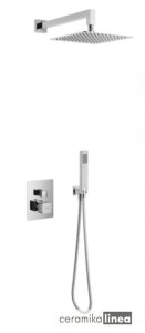  Keria Zestaw prysznicowo - wannowy podtynkowy 3F termostatyczny AREX.SET.2048CR