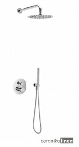  Seria Pi Zestaw prysznicowo - wannowy podtynkowy 3F termostatyczny chrom AREX.SET.1248CR