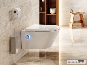 Toaleta myjąca D2 Dakota 2.0 produkt złożony, pokrętło chrom