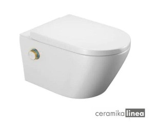 Toaleta myjąca D2 Dakota 2.0 produkt złożony, pokrętło kolor złoty połysk