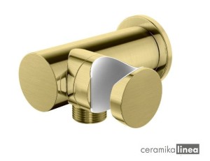 Experience Brushed Gold uchwyt słuchawkowy z przyłączem wody QW004AEGDB Kohlman
