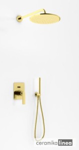Experience Brushed Gold zestaw prysznicowy QW210EGDBR25 Kohlman