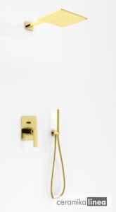 Experience Brushed Gold zestaw prysznicowy QW210EGDBQ25 Kohlman