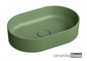 Umywalka nablatowa OVO M+ kolor olive, 55 x 36 cm OVOUNOL Omnires 