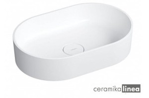 Umywalka nablatowa OVO M+ kolor biały mat, 55 x 36 cm  OVOUNBM Omnires 