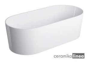 Wanna wolnostojąca OVO M+ kolor biały połysk,  160 x 75 cm OVOWWBP Omnires    