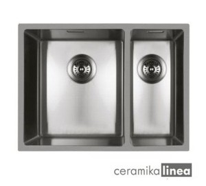 Oltens Stalvask zlewozmywak stalowy 1,5-komorowy 58x44 cm stal polerowana 71200100