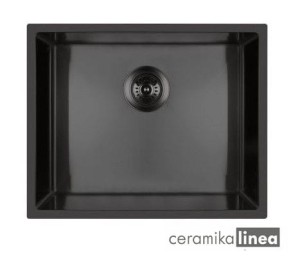 Oltens Stalvask zlewozmywak stalowy 1-komorowy 54x44 cm czarny 71101300