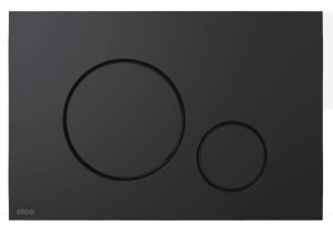 THIN - Przycisk sterujący do systemów podtynkowych. czarny-mat M678 ALCA