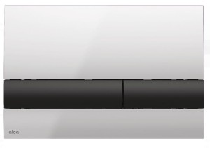 Przycisk sterujący do systemów podtynkowych. chrom-mat/czarny-połysk M1712-8 ALCA