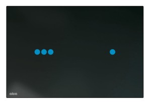 Przycisk sterujący bezdotykowy do systemów podtynkowych z podświetleniem. szkło-czarny NIGHT LIGHT-3 ALCA