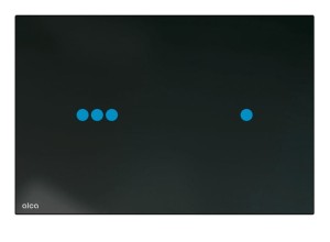 Przycisk sterujący bezdotykowy do systemów podtynkowych Slim z podświetleniem. szkło-czarny NIGHT LIGHT-3-SLIM ALCA