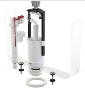 Komplet montażowy z przyciskiem STOP SA2000S 1/2" CHROM ALCA