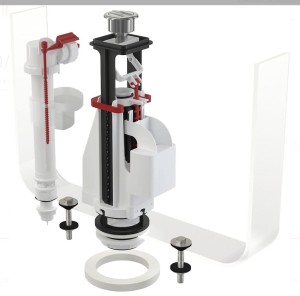 Komplet montażowy z dzielonym przyciskiem SA08AS 1/2" CHROM ALCA