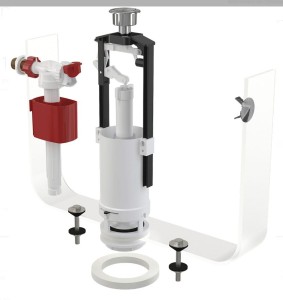 Komplet montażowy z przyciskiem STOP SA2000K 1/2" CHROM ALCA