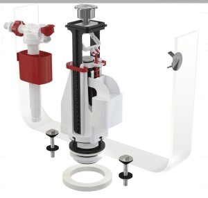 Komplet montażowy z dzielonym przyciskiem SA08A 3/8" CHROM ALCA