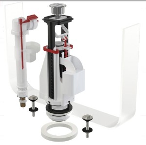 Komplet montażowy z dzielonym przyciskiem SA08ASK 3/8" CHROM ALCA