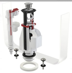 Komplet montażowy z dzielonym przyciskiem SA08AS 3/8" CHROM ALCA