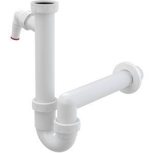 Półsyfon zlewozmywaka rurowy z nakretką 6/4" i przyłączem A81-DN40 ALCA