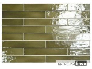  Glazura MANACOR BASIL GREEN 6,5X40 G1 EQ 26928  (op.1m2)  EQUIPE   