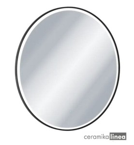  Corido Lustro okrągłe LED w ramie aluminiowej czarny mat DOEX.CO080.BL Exellent 