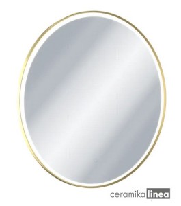  Corido Lustro okrągłe LED w ramie aluminiowej złoty połysk DOEX.CO080.GL Exellent  