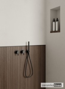 AXEL Bateria Wannowa czarna z dwoma mieszaczami wody QW260AB Kohlman