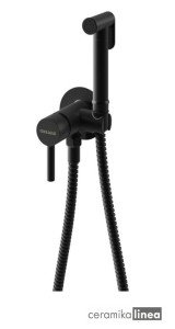 Bateria bidetowa podtynkowa-bidetta czarna AXEL QW135AB  Kohlman   