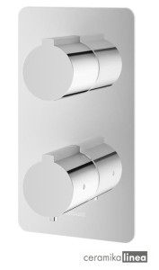 EXPERIENCE bateria podtynkowa wannowa termostatyczna chrom  QW432E  2 wyjścia wody Kohlman